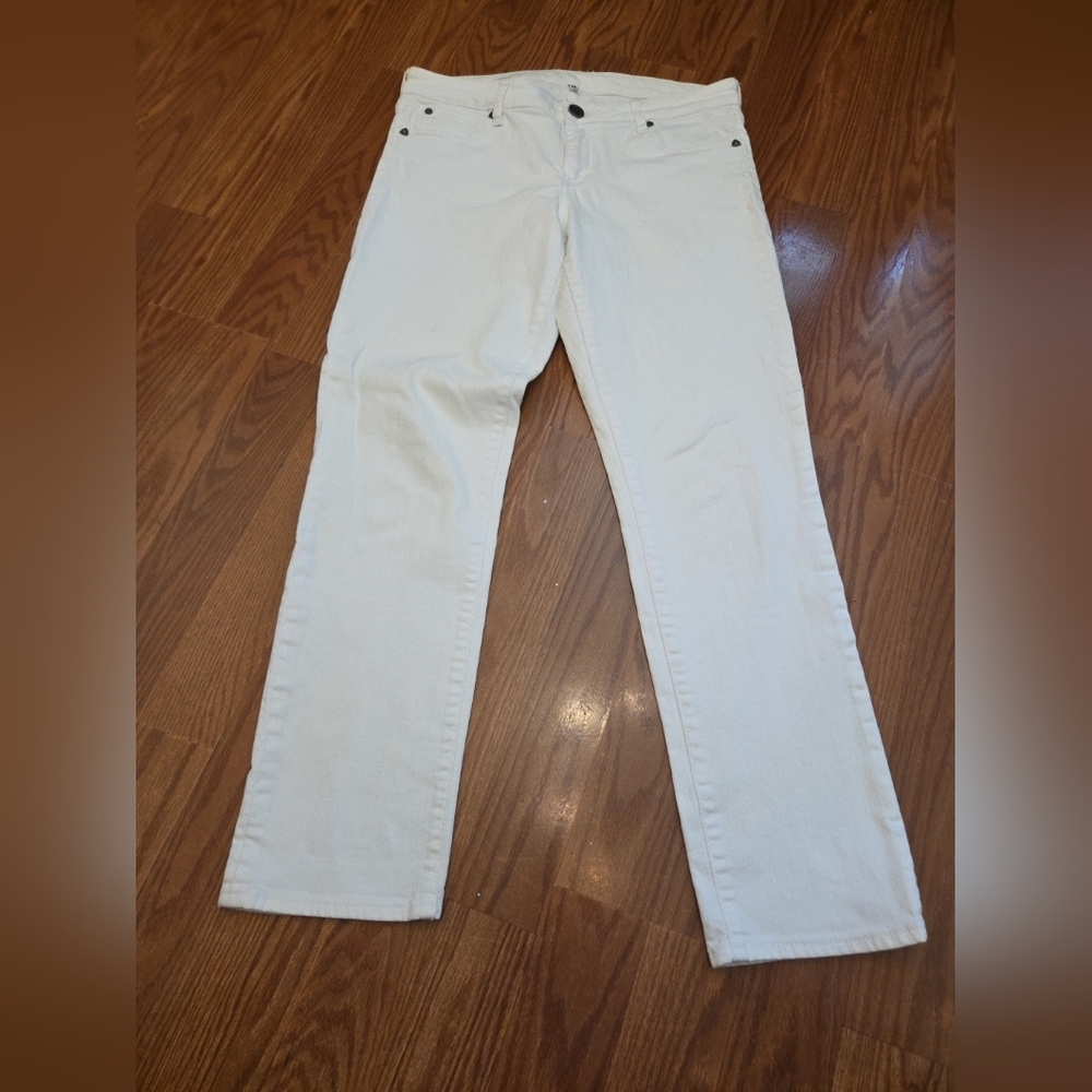 White Nwot Kut From The Kloth Catherine Boyfriends Jeans Size 10 - Picture 2 of 13